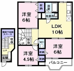 マウンテンキャスル２の物件間取画像